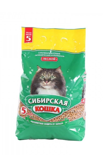 Наполнитель для кошачьего туалета Сибирский котик лесной 5л
