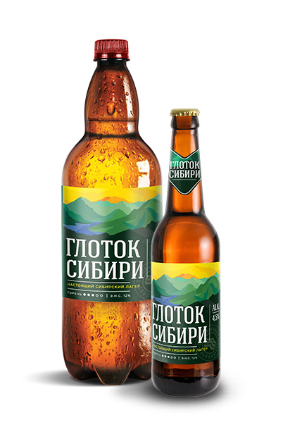 Пиво "Глоток Сибири" св. фильтр 50л. Альпина